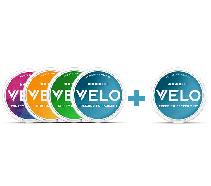 Oferta 5 cutii VELO la pret de 4 - 8/10/10.9 mg