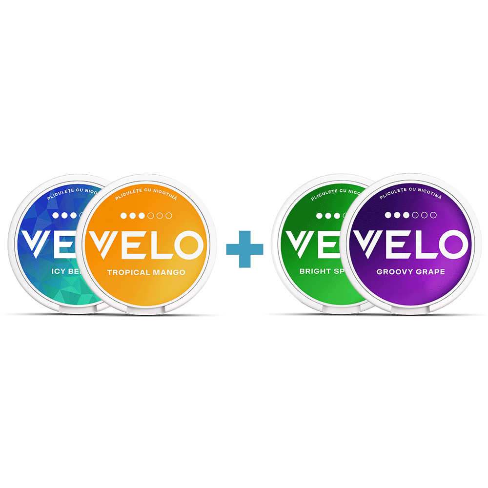 Oferta 4 cutii VELO la pret de 2 - 8/10/10.9 mg